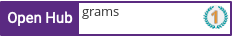 Open Hub profile for grams