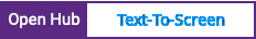 Open Hub project report for Text-To-Screen