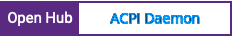 Open Hub project report for ACPI Daemon
