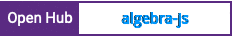 Open Hub project report for algebra-js