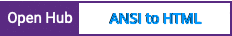 Open Hub project report for ANSI to HTML