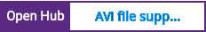 Open Hub project report for AVI file support library