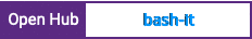 Open Hub project report for bash-it