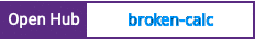 Open Hub project report for broken-calc