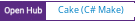 Open Hub project report for Cake (C# Make)