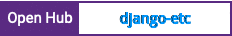 Open Hub project report for django-etc