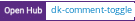 Open Hub project report for dk-comment-toggle