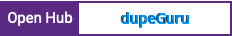 Open Hub project report for dupeGuru