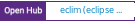 Open Hub project report for eclim (eclipse + vim)