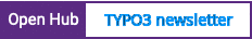 Open Hub project report for TYPO3 newsletter