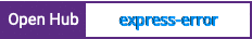 Open Hub project report for express-error