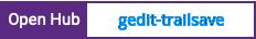 Open Hub project report for gedit-trailsave