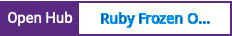 Open Hub project report for Ruby Frozen Objects