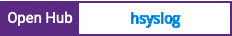 Open Hub project report for hsyslog