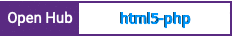 Open Hub project report for html5-php