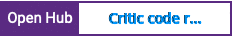 Open Hub project report for Critic code review system