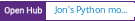 Open Hub project report for Jon's Python modules