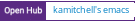Open Hub project report for kamitchell's emacs