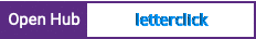 Open Hub project report for letterclick