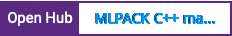 Open Hub project report for MLPACK C++ machine learning library