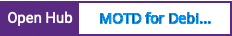 Open Hub project report for MOTD for Debian Desktop