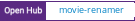 Open Hub project report for movie-renamer