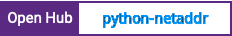 Open Hub project report for python-netaddr