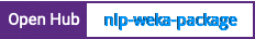 Open Hub project report for nlp-weka-package