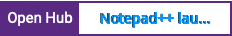 Open Hub project report for Notepad++ launcher