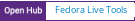 Open Hub project report for Fedora Live Tools