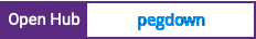 Open Hub project report for pegdown