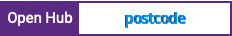 Open Hub project report for postcode