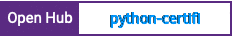 Open Hub project report for python-certifi