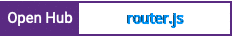 Open Hub project report for router.js