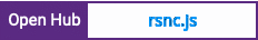 Open Hub project report for rsnc.js