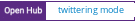 Open Hub project report for twittering mode
