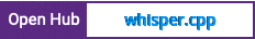 Open Hub project report for whisper.cpp