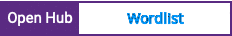 Open Hub project report for Wordlist