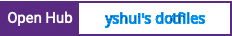 Open Hub project report for yshui's dotfiles